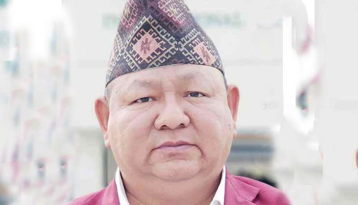 मन्त्री आलेसँग शिष्टाचार भेट